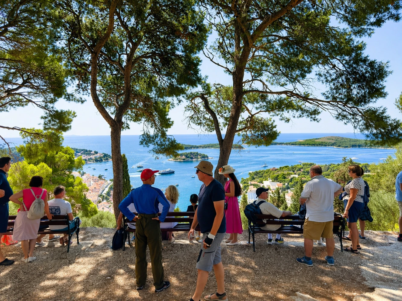 View in front of Fortica fortress
