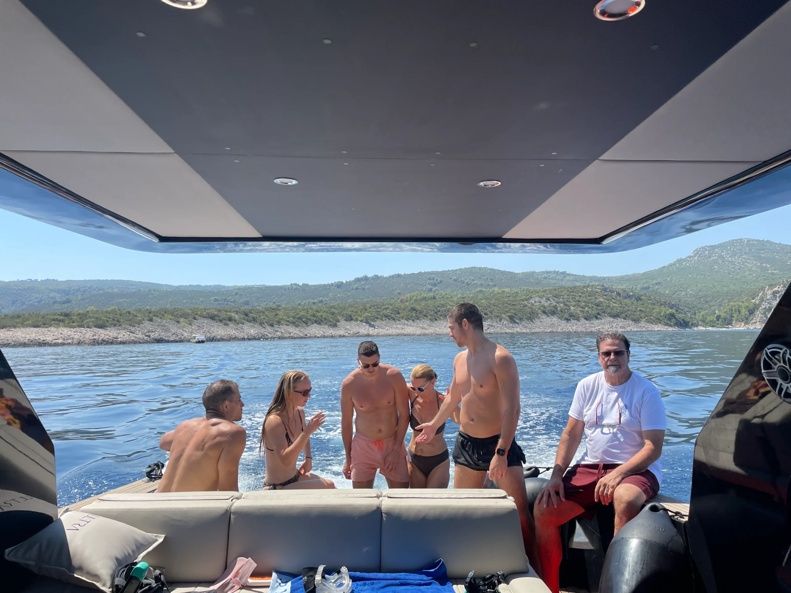 Luxury boat for the tour