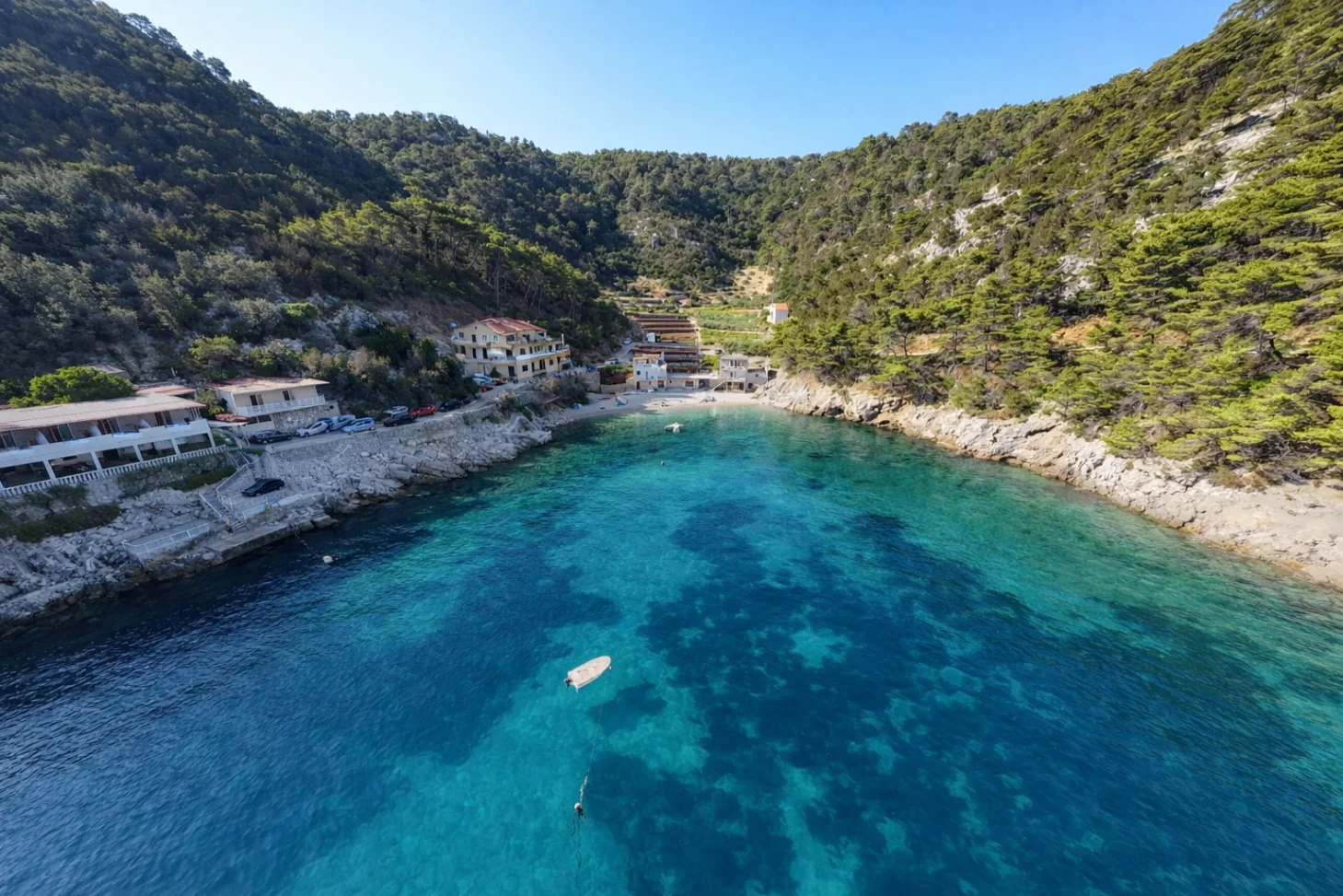Mala Pogorila hidden bay on Hvar island